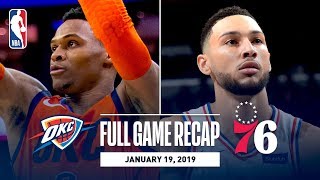 Full Game Recap Thunder vs 76ers  OKC amp PHI Battle Down To The Wire [upl. by Silohcin]