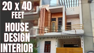 20X40 Feet House Design with Interior  800 sqft House Plan  ID031 [upl. by Nomrah292]