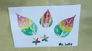 Artwork about Printmaking  Rainbow Nature Print [upl. by Tarabar]