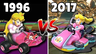 Mario Kart  EVERY Retro Track Comparison NO BOOSTER COURSE PASS [upl. by Adaurd]