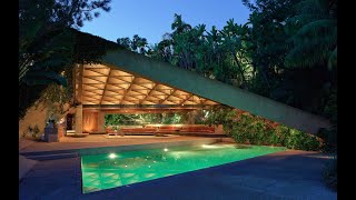 Sheats Goldstein House by John Lautner complete overview and walkthrough [upl. by Torto641]