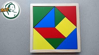 Learn to play Tangram puzzle for kids [upl. by Acino]