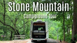 Stone Mountain GA  Full Campground Tour with Map [upl. by Zared]