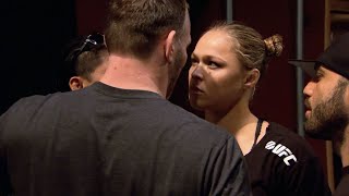 TUF Moments Ronda Rousey Confronts Coach [upl. by Eimaraj]