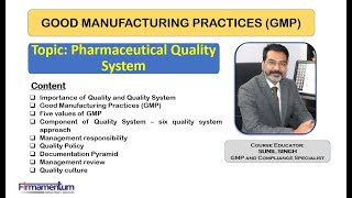 Good Manufacturing Practices GMP Pharmaceutical Quality System [upl. by Thebazile]