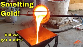 Smelting and Refining Gold From Tailings [upl. by Ibbed]