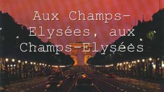 Joe Dassin Champs Elysées Lyrics [upl. by Os]