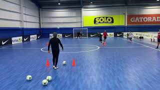 31 Attacking Futsal Training Shooting And Finishing [upl. by Enelad750]