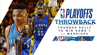 Thunder Rally For Surprise Win At Golden State In 2016 WCF Game 1  Full Classic Game  51616 [upl. by Robaina564]