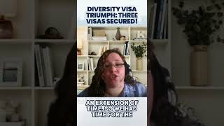 Diversity Visa Triumph THREE VISAS SECURED [upl. by Ennej]