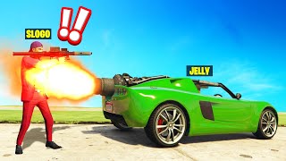 TROLLING MY FRIEND With A ROCKET CAR In GTA 5 [upl. by Hsilgne637]