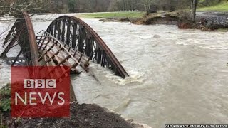 Storm Desmond flooding Footage from the public  BBC News [upl. by Hawthorn]