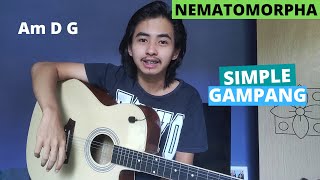 CHORD SIMPLE GAMPANG Nematomorpha  Fourtwnty Tutorial Gitar [upl. by Akinad]