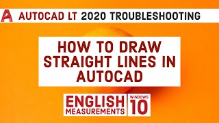 How to Draw Straight Lines in Autocad  Autocad Tutorial [upl. by Lothaire]