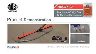 ARDEX K 10™ Choose Reactivatable™  Demonstration [upl. by Denna]