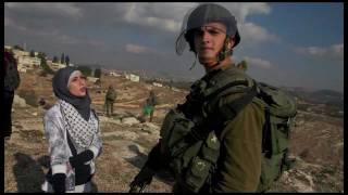 Words vs Israeli soldiers Demonstration in Nabi Salih Palestine 25112011 [upl. by Feingold]