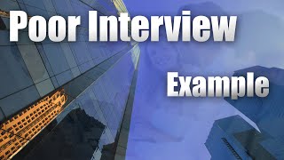 Job Interviewpoor example [upl. by Symon906]