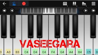 Vaseegara Song  Minnale  Easy Piano Tutorial  Perfect Piano [upl. by Tchao]