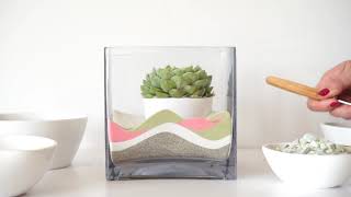 How to Make a Layered Sand Terrarium [upl. by Assirrem]