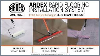 ARDEX Rapid Flooring Installation System Commercial [upl. by Attiuqihc]