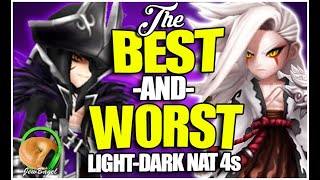 The BEST and WORST LightDark Nat 4s in Summoners War [upl. by Akcemat546]