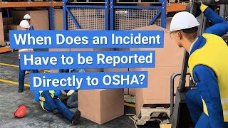 OSHA Incident Recordkeeping and Reporting [upl. by Haida993]