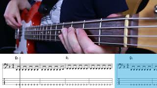 Metallica  Whiskey In The Jar Bass cover with tabs [upl. by Ediva286]