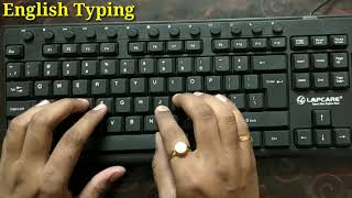 Computer English Typing Kaise Kare  English Typing Sikhen  English Typing Speed Kaise badhaye [upl. by Oibesue]