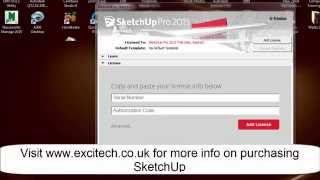 How to Install and License SketchUp [upl. by Lahey]