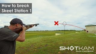 Skeet Shooting Tips  Station 1  by ShotKam [upl. by Kauffman833]