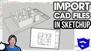 Importing CAD FILES into SketchUp [upl. by Zeba]