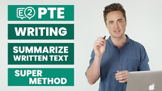 PTE Writing Summarize Written Text  SUPER METHOD [upl. by Groot101]