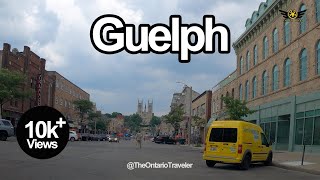 GUELPH DOWNTOWN ONTARIO EVENING DRIVE 2020 4K [upl. by Llyrpa796]