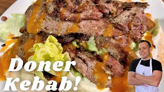 Homemade Doner Kebab Recipe  Better Than A Takeaway [upl. by Naelcm]