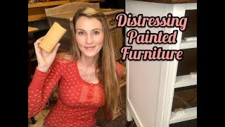 How To Distress Painted Furniture [upl. by Geis]