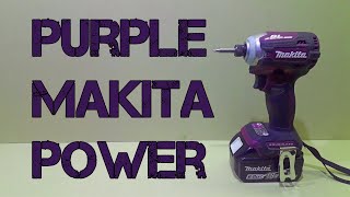 Purple Makita Impact Driver  Best Makita Ever Makita DTD171  XDT16 Impact Driver Review [upl. by Rammus]