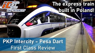 The PKP InterCity ED161 Pesa Dart  First Class Review Łódź to Warszawa [upl. by Alleahcim]