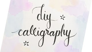 DIY Calligraphy 3 Easy Ways  Haley Ivers [upl. by Troy]