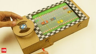 How To Make Car Racing Desktop Game from Cardboard [upl. by Gabbie219]