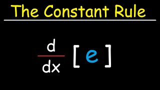 The Constant Rule For Derivatives [upl. by Eiramaliehs]