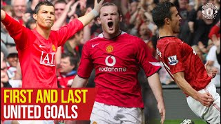 First and Last Goals  Rooney Ronaldo Solskjaer Van Persie  Manchester United [upl. by Berger217]