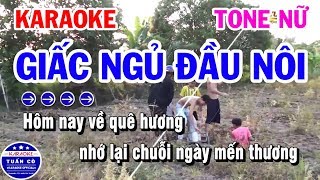 Karaoke Giấc Ngủ Đầu Nôi  Nhạc Sống Tone Nữ Cha Cha  Karaoke Tuấn Cò [upl. by Cordalia]