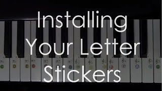 How to install your piano notes stickers [upl. by Langelo]