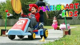 Kids Surprised with Real Life Mario Kart Track [upl. by Sivad]