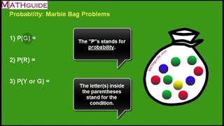 Probability Marble Bag Problems [upl. by Gavrilla]