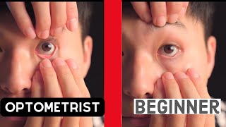 HOW TO put contacts in and out easy version  Optometrist Tutorial [upl. by Nnor962]