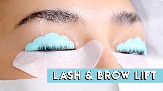 I Got A Lash amp Brow Lift  Heres how the professionals do it [upl. by Uund]