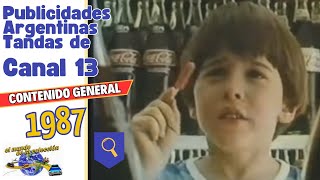 Publicidades Argentinas LS85 Canal 13 1987 comercial argentina 80s [upl. by Arabeila170]