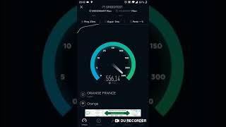 Test de vitesse Orange  Fibre optique et 4G [upl. by Munsey]