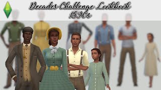 1890s Outfits for a Family  CC  Links  Sims 4 Decades Lookbook [upl. by Otxilac]